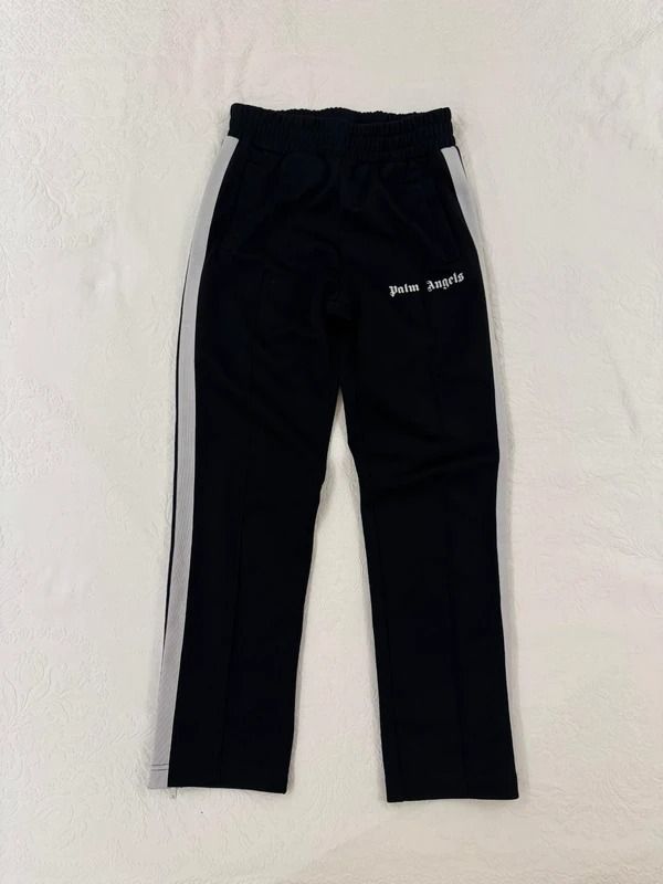 Palm Angels Black Track Pants With Side Stripes imagen 2
